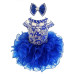 Infant/toddler/baby/children/kids Girl's glitz Pageant evening/prom Dress/clothing G225(Royal Blue)